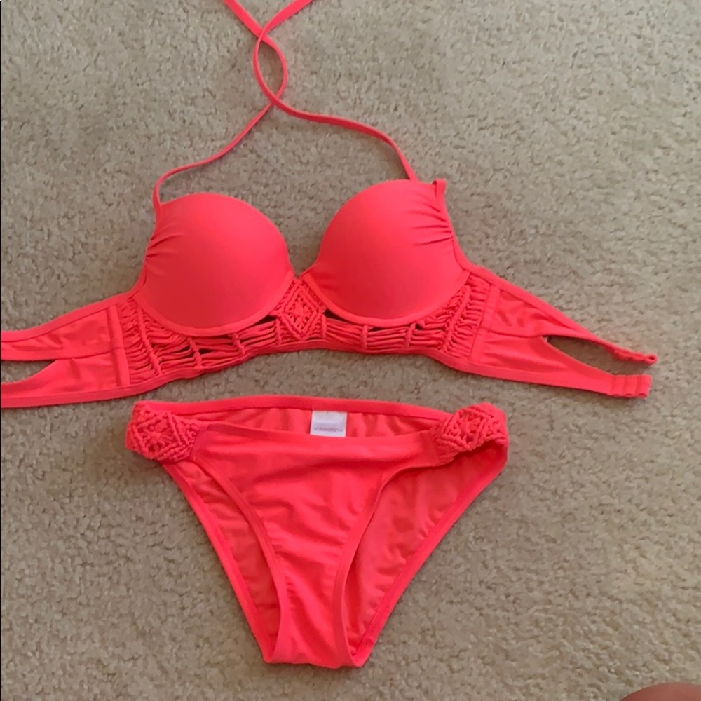 Bright pink swimsuit - like new (worn once)